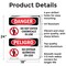 Signmission Do Not Enter Chemicals In Use Bilingual Danger Sign, Aluminum, 18in W x 24in L, 2PK OS-2PACK-DS-A-1824-VS-1145 - alternate 9